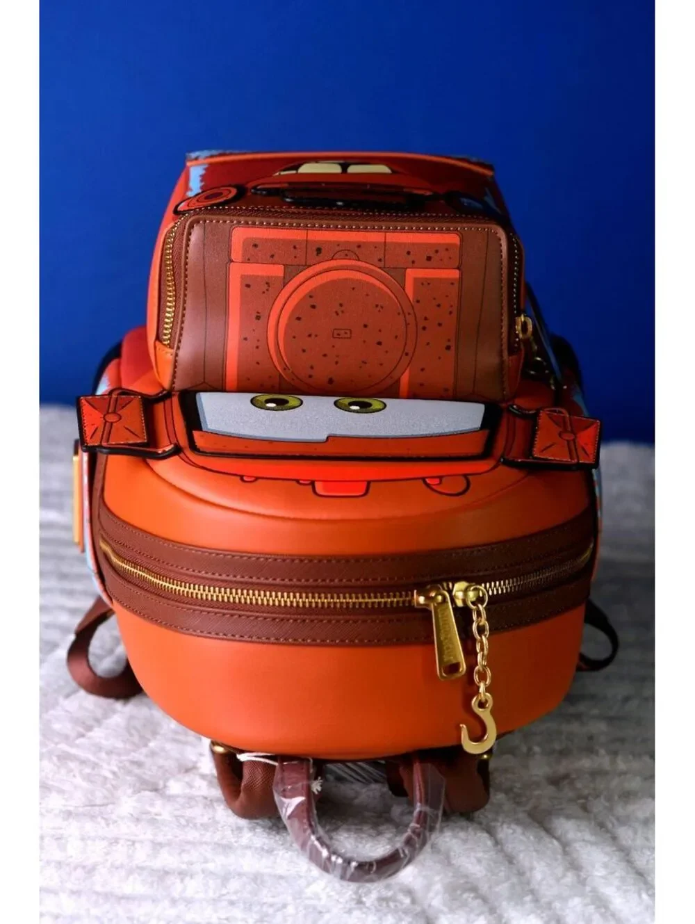 Loungefly Pixar Cars Mater Light-Up Backpack & Wallet | NWT